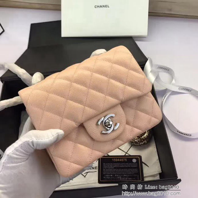 香奈兒CHANEL 升級版A1115全新經典小羊皮金銀鏈條單肩斜挎包 DSC1794